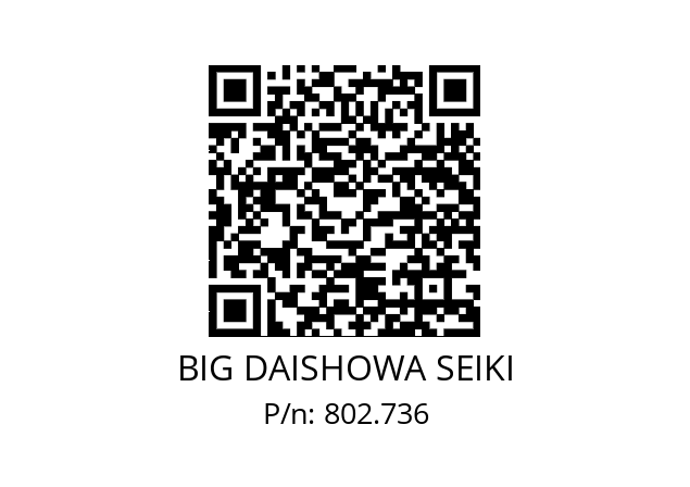  HSK-A63-OAG90-13-185-65 BIG DAISHOWA SEIKI 802.736