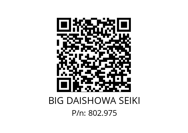  BDV40-GTG5-10-155-65 BIG DAISHOWA SEIKI 802.975