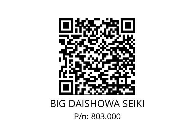  BBT40-ONBS20N-165-65 BIG DAISHOWA SEIKI 803.000