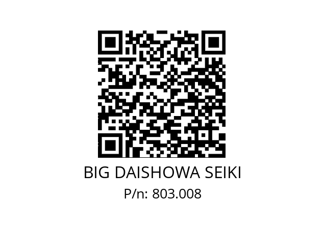  BBT50-ONBS10N-200-80 BIG DAISHOWA SEIKI 803.008