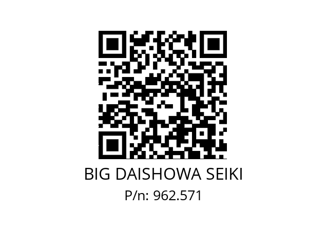  SB-A BIG DAISHOWA SEIKI 962.571