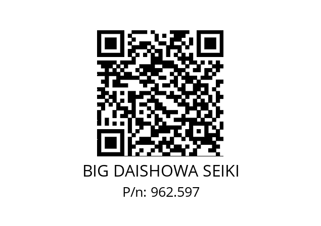  OSL25-20 BIG DAISHOWA SEIKI 962.597