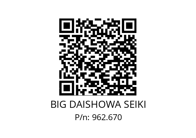  BDV50-RBX5-4S-170-80 BIG DAISHOWA SEIKI 962.670