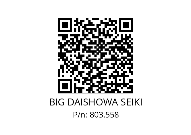  SL19.05-MEGAER16-40NL BIG DAISHOWA SEIKI 803.558