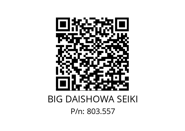  SL19.05-MEGAER11-80NL BIG DAISHOWA SEIKI 803.557