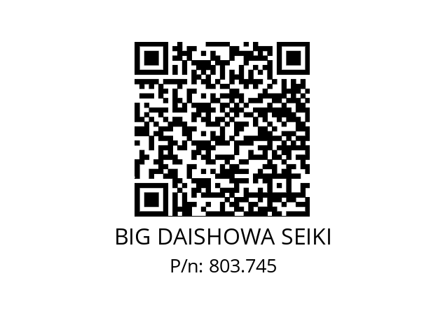  HDA8-06020 BIG DAISHOWA SEIKI 803.745