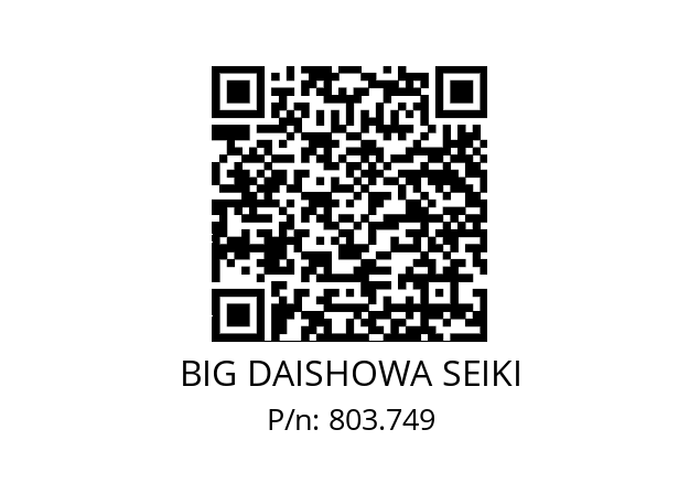  HDA12-10010 BIG DAISHOWA SEIKI 803.749