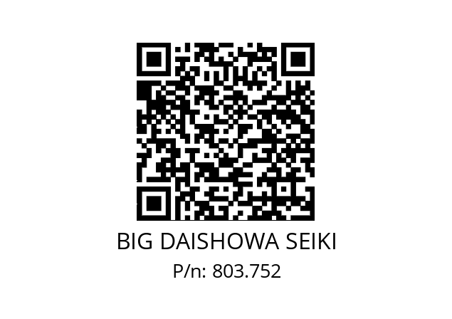  HDA16-12015 BIG DAISHOWA SEIKI 803.752