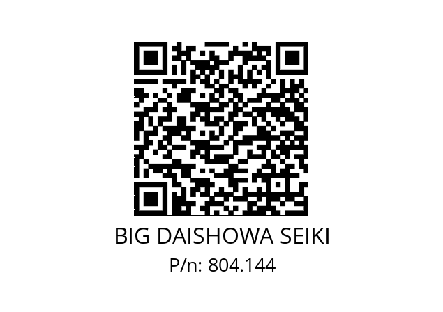  NBC8S-4.3AA BIG DAISHOWA SEIKI 804.144