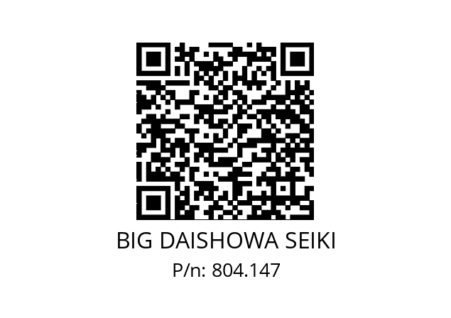  NBC8S-4.6AA BIG DAISHOWA SEIKI 804.147