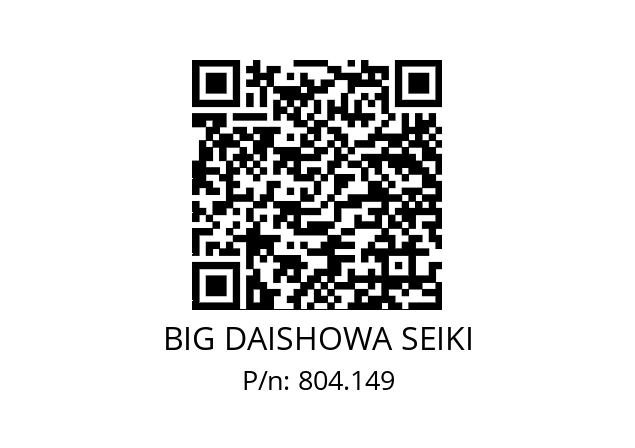  NBC8S-4.8AA BIG DAISHOWA SEIKI 804.149