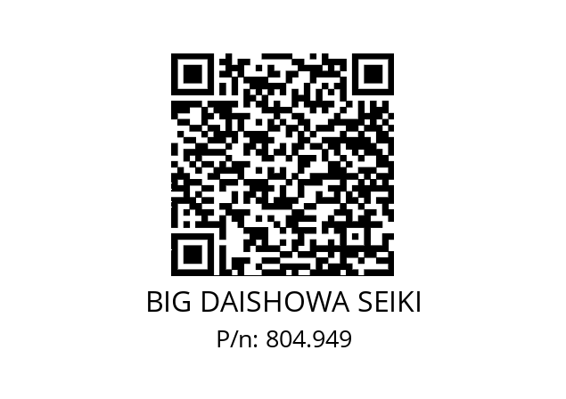  SNT40-DF30 BIG DAISHOWA SEIKI 804.949