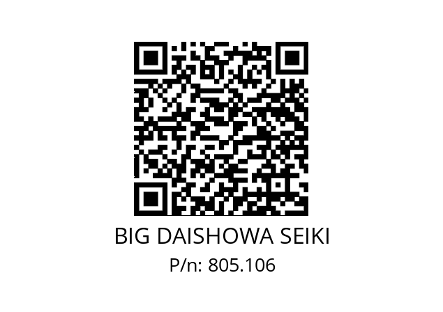  HSK-A100-HMC20S-105 BIG DAISHOWA SEIKI 805.106