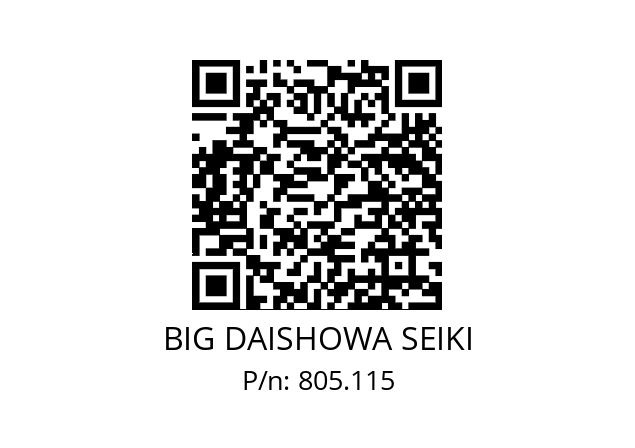  HSK-A100-HMC32S-200 BIG DAISHOWA SEIKI 805.115