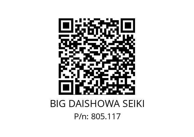  HSK-A100-HMC42S-115 BIG DAISHOWA SEIKI 805.117