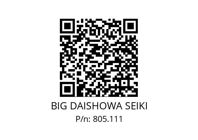  HSK-A100-HMC25S-165 BIG DAISHOWA SEIKI 805.111