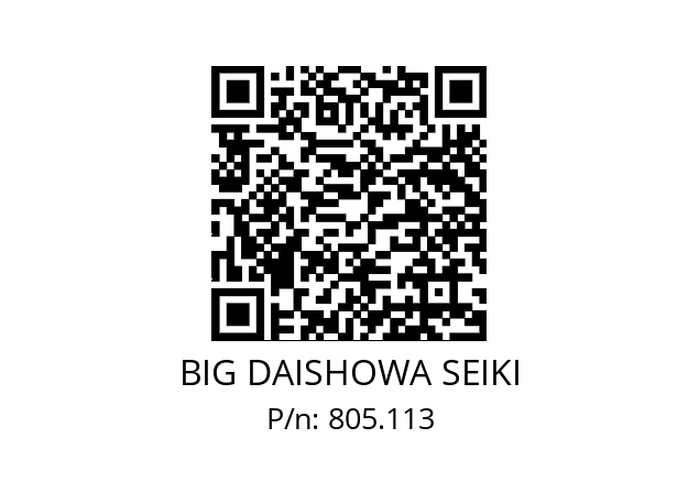  HSK-A100-HMC32S-135 BIG DAISHOWA SEIKI 805.113