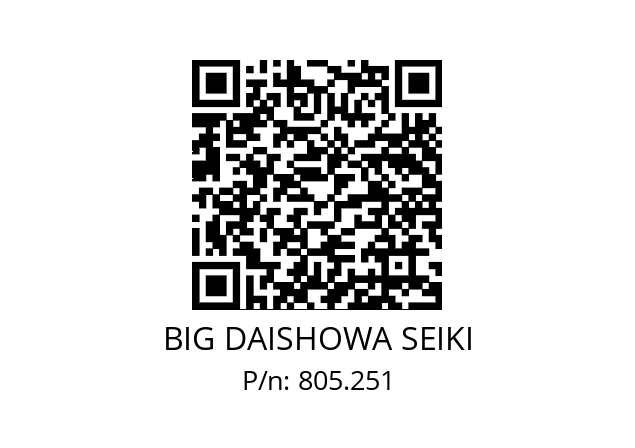  HSK-A50-MEGA6S-105T BIG DAISHOWA SEIKI 805.251