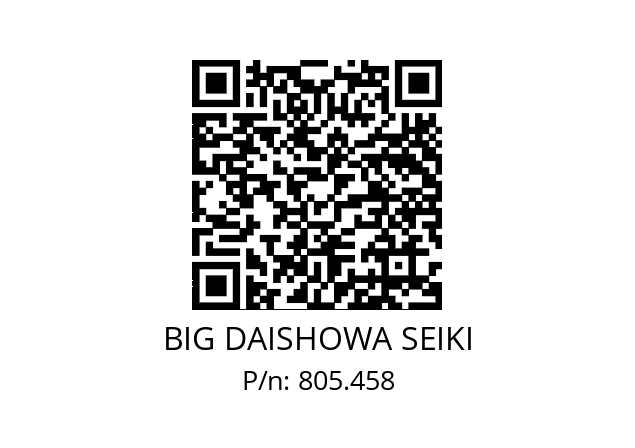  HSK-A100-MEGA25DPG-105 BIG DAISHOWA SEIKI 805.458