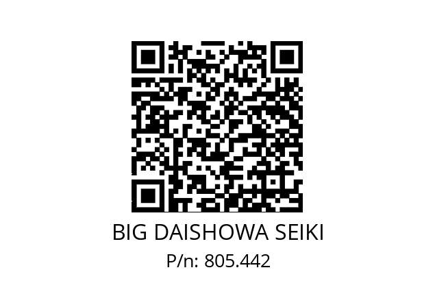  SBT30-DF10 BIG DAISHOWA SEIKI 805.442