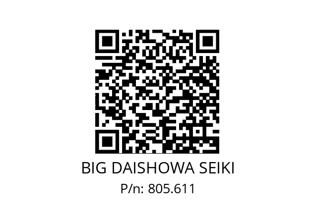  BDV40-FMH32-96-60 BIG DAISHOWA SEIKI 805.611