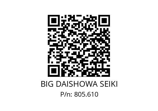  BDV40-FMH27-76-90 BIG DAISHOWA SEIKI 805.610