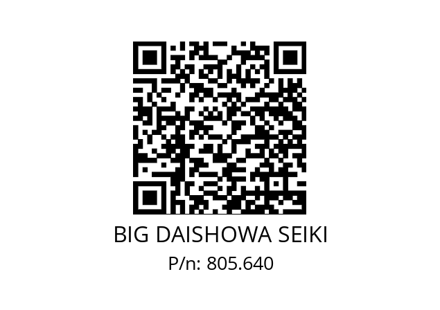  BDV50-FMH32-96-90 BIG DAISHOWA SEIKI 805.640