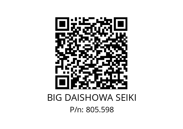  BDV40-MEGA32DS-135A BIG DAISHOWA SEIKI 805.598