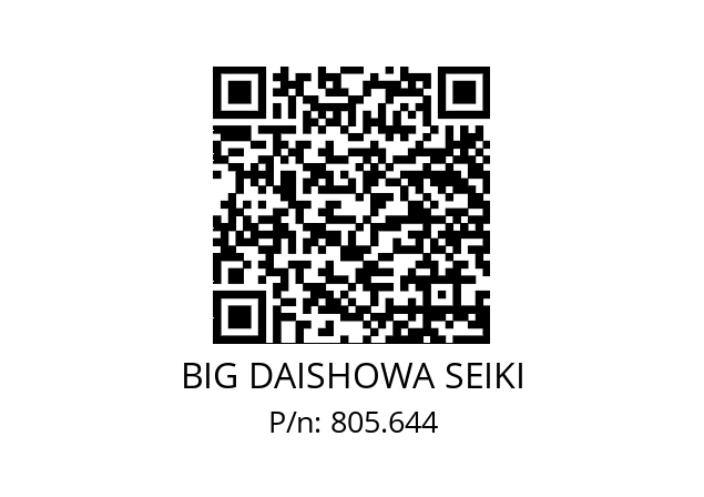  BDV50-FMH40-100-75 BIG DAISHOWA SEIKI 805.644