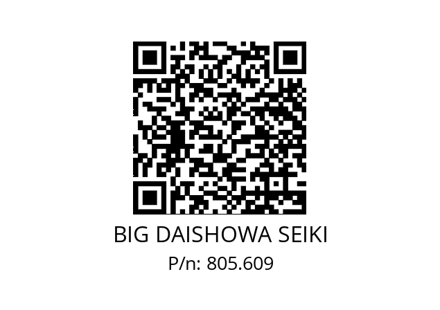  BDV40-FMH27-76-60 BIG DAISHOWA SEIKI 805.609