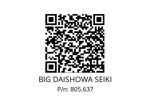  BDV50-FMH27-76-150 BIG DAISHOWA SEIKI 805.637