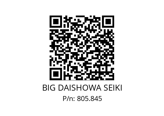  SNT30-DF10 BIG DAISHOWA SEIKI 805.845