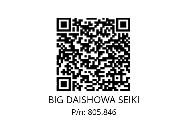  SNT50-DF30 BIG DAISHOWA SEIKI 805.846