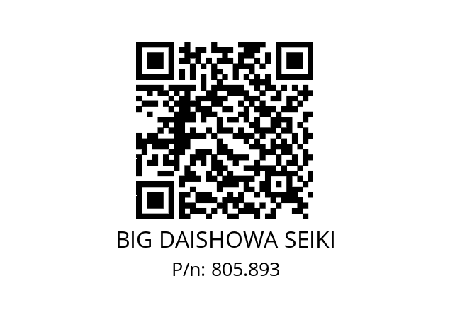  T-4 BIG DAISHOWA SEIKI 805.893