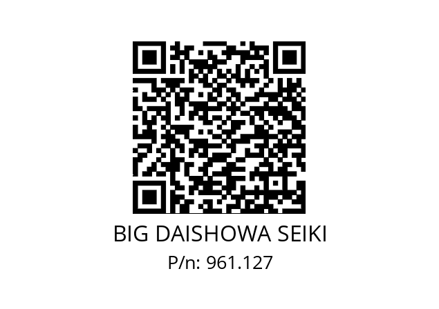  NBC13-3.175AA BIG DAISHOWA SEIKI 961.127