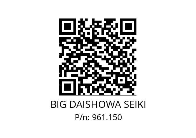  NBC6-5EAA BIG DAISHOWA SEIKI 961.150