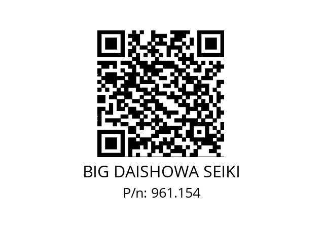  NBC8-5EAA BIG DAISHOWA SEIKI 961.154