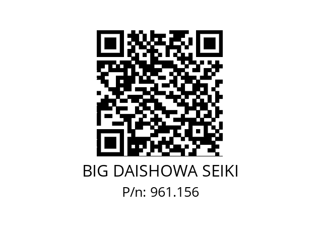  NBC8-8EAA BIG DAISHOWA SEIKI 961.156