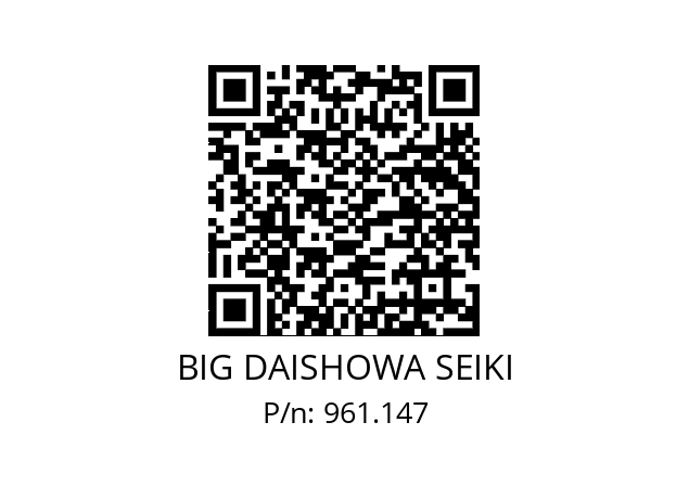  NBC13-10EAA BIG DAISHOWA SEIKI 961.147