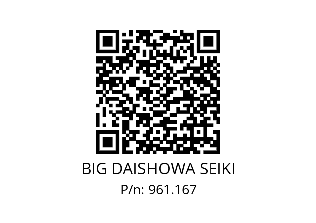  NBC13-12EAA BIG DAISHOWA SEIKI 961.167