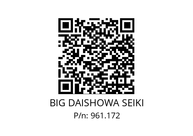  NBC16-8EAA BIG DAISHOWA SEIKI 961.172