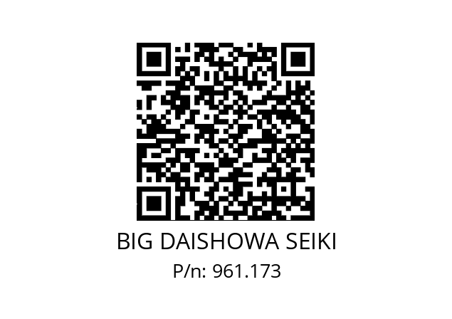  NBC16-10EAA BIG DAISHOWA SEIKI 961.173