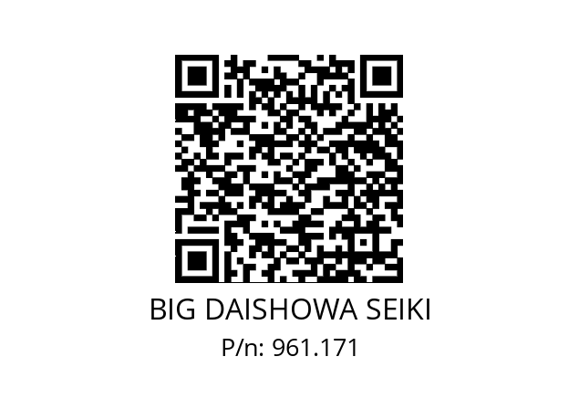  NBC16-6EAA BIG DAISHOWA SEIKI 961.171