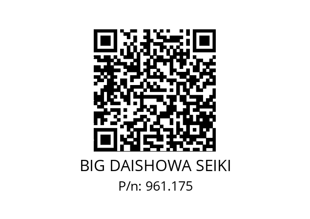  NBC16-14EAA BIG DAISHOWA SEIKI 961.175