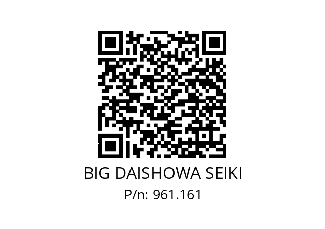  NBC10-8EAA BIG DAISHOWA SEIKI 961.161