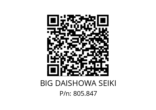  FM27-PLS1006-35 BIG DAISHOWA SEIKI 805.847