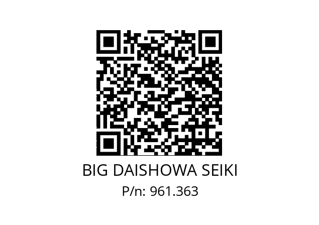  BBT40-ISL16-75 BIG DAISHOWA SEIKI 961.363