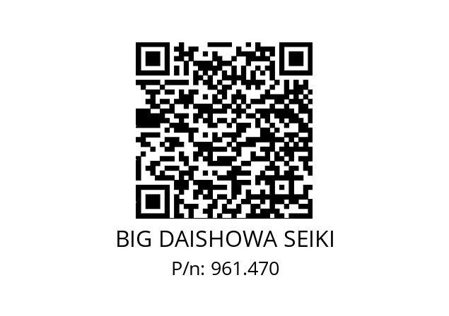  NBC4S-3.0AA BIG DAISHOWA SEIKI 961.470