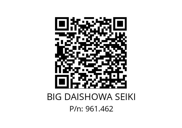  NBC4S-1.0AA BIG DAISHOWA SEIKI 961.462