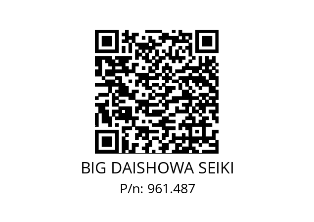  NBC6S-3.5AA BIG DAISHOWA SEIKI 961.487